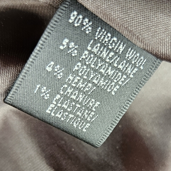 Lafayette 148 Wool Hemp Blend Blazer Size 14 Brown - Picture 8 of 15